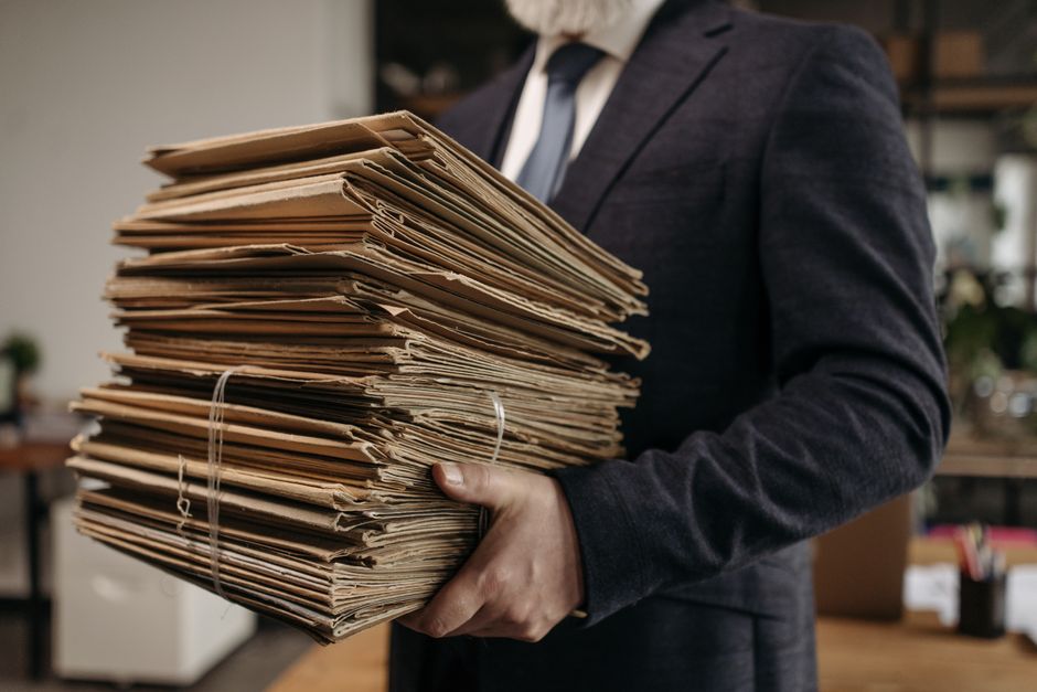 Insurance policy documents on a desk